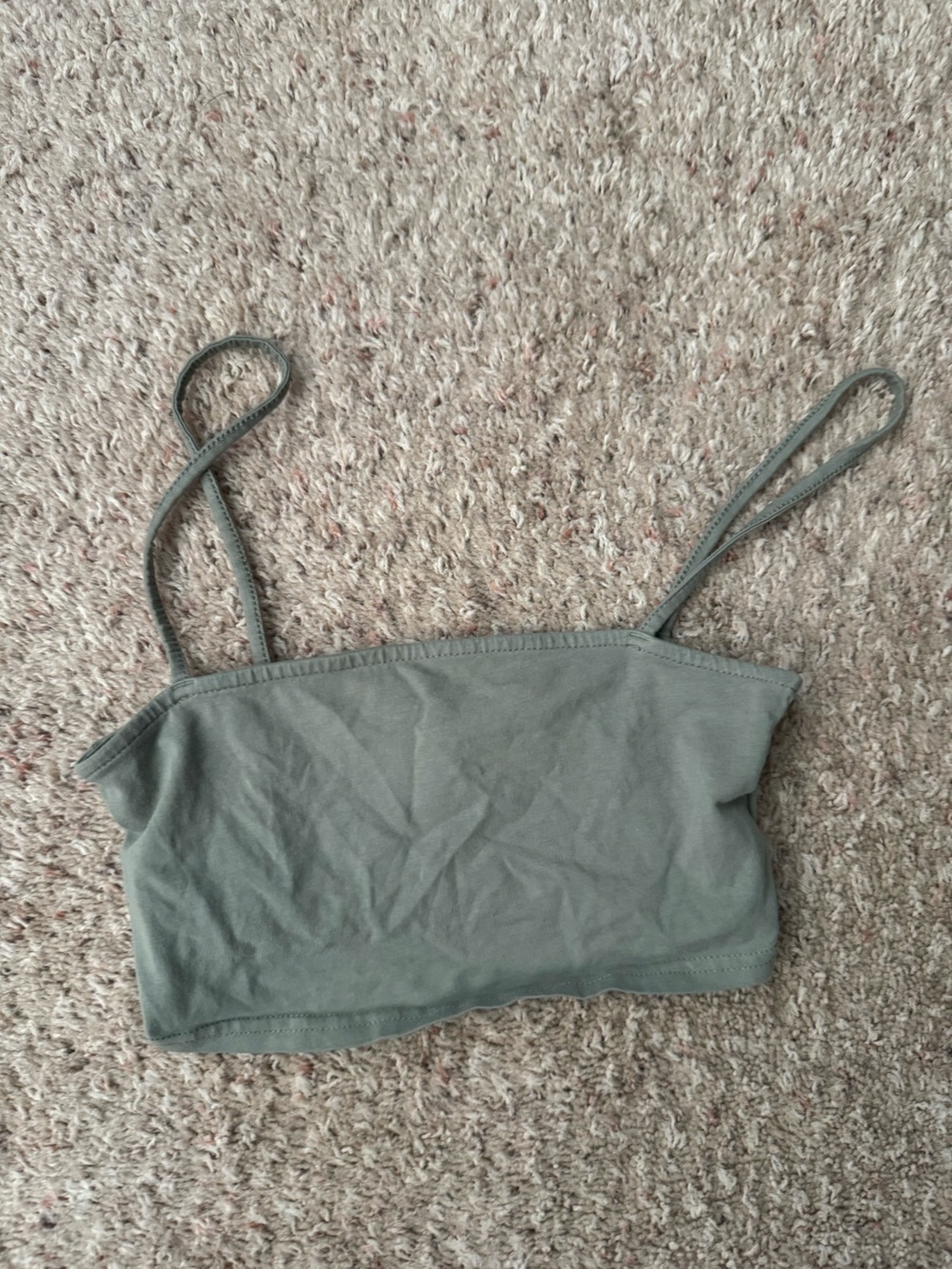Divided green bralette